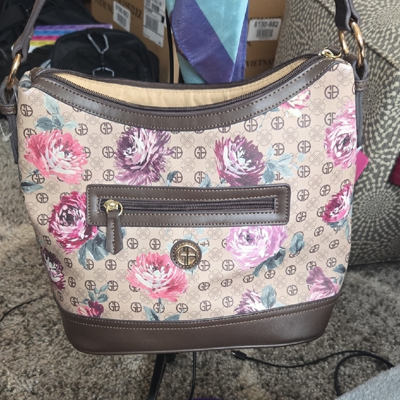 Giani Bernini Handbags - Floral Patterned Shoulder Bag